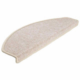 Tappetini per scale 30 pz 65x24x4 cm tortora semicircolari grandi