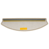 Tappetini per scale 30 pz 65x24x4 cm tortora semicircolari grandi