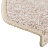 Tappetini per scale 30 pz 65x24x4 cm tortora semicircolari grandi