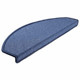 Tappetini per scale 30 pz 65x24x4 cm Blu Semicircolari Grandi