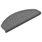 Tappetini per scale 30 pz 65x24x4 cm Grigio scuro Semicircolari Grandi