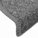 Tappetini per scale 30 pz 65x24x4 cm Grigio scuro Semicircolari Grandi