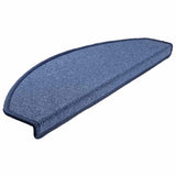 Tappetini per scale 20 pz 65x24x4 cm Blu Semicircolari Grandi