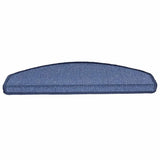 Tappetini per scale 20 pz 65x24x4 cm Blu Semicircolari Grandi