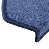 Tappetini per scale 20 pz 65x24x4 cm Blu Semicircolari Grandi