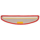 Tappetini per scale 30 pz 56x17x3 cm rossi semicircolari