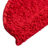 Tappetini per scale 30 pz 56x17x3 cm rossi semicircolari