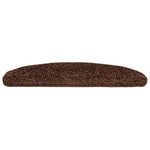 Tappetini per Scale 30 pz Marrone 65x21x4 cm