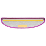 Tappetini per scale 30 pz 65x21x4 cm Viola Semicircolari Grandi