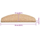 Tappetini per scale 30 pz 65x21x4 cm Oro Semicircolari Grandi