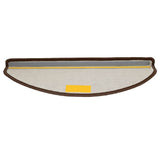Tappetini per scale 20 pz 65x21x4 cm Marrone Semicircolari Grandi