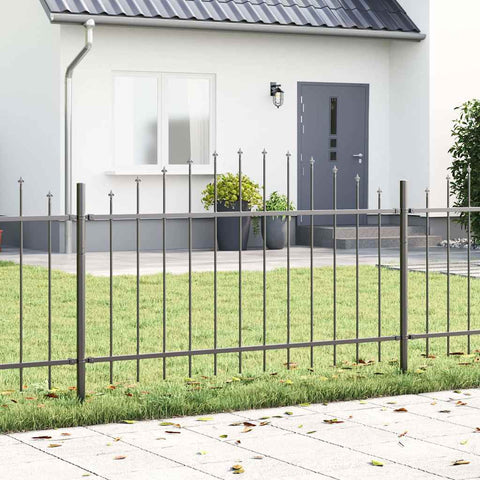 Recinzione per Giardino Grigio 340 x 100 cm