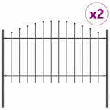 Recinzione per Giardino Grigio 340 x 100 cm