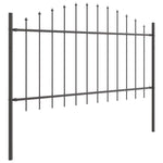 Recinzione per Giardino Grigio 340 x 100 cm
