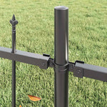 Recinzione per Giardino Grigio 510 x 150 cm