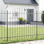 Recinzione per Giardino Grigio 510 x 150 cm