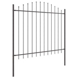 Recinzione per Giardino Grigio 510 x 150 cm