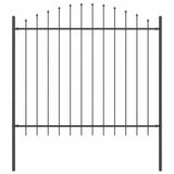 Recinzione per Giardino Grigio 510 x 150 cm