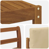 Set di divani da esterno con cuscino 9 pcs Naturale e Beige