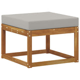 Set di divani da esterno 8 pcs Grigio Naturale e Chiaro