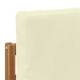 Set di divani da esterno con cuscino 10 pcs Naturale e Crema
