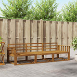 Set di divani da esterno 3 pcs Naturale