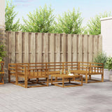 Set di divani da esterno 7 pcs Naturale