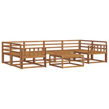 Set di divani da esterno 7 pcs Naturale
