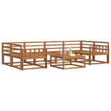 Set di divani da esterno 7 pcs Naturale