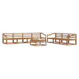 Set di divani da esterno 8 pcs Naturale