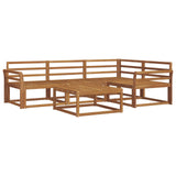 Set di divani da esterno 5 pcs Naturale