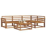 Set di divani da esterno 5 pcs Naturale