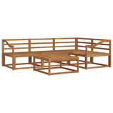 Set di divani da esterno 5 pcs Naturale