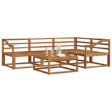 Set di divani da esterno 5 pcs Naturale