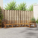 Set di divani da esterno 5 pcs Naturale