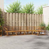 Set di divani da esterno 5 pcs Naturale