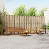 Set di divani da esterno 7 pcs Naturale