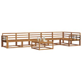 Set di divani da esterno 7 pcs Naturale