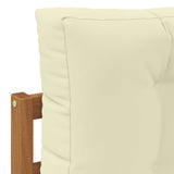 Set di divani da esterno con cuscino 8 pcs Naturale e Crema