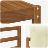 Set di divani da esterno con cuscino 6 pcs Naturale e Crema