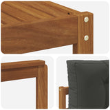 Set di divani da esterno con cuscino 7 pcs Naturale e Antracite