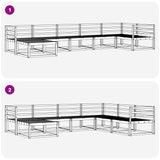 Set di divani da esterno 7 pcs Naturale