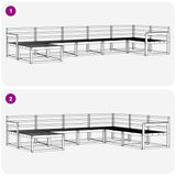 Set di divani da esterno 7 pcs Naturale