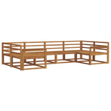 Set di divani da esterno 6 pcs Naturale