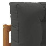 Set di divani da esterno con cuscino 6 pcs Naturale e Antracite