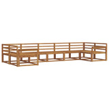 Set di divani da esterno 7 pcs Naturale