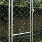 Gabbia per Cani con Tetto Argento 600 x 200 x 256 cm