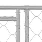 Gabbia per Cani con Tetto Argento 600 x 200 x 256 cm