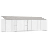 Gabbia per Cani con Tetto Argento 800 x 200 x 256 cm