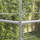 Gabbia per polli Argento 600 x 200 x 198.5 cm Acciaio zincato